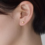 ciite' シーテ ピアス（両耳用） 【金属アレルギー対応】シンプルスクエア ピアス ゴールド