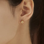 ciite' シーテ ピアス（両耳用） 【 金属アレルギー対応 】フラワービジュー ミニピアス サージカルステンレス（両耳用） ゴールド FREE