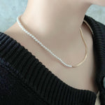 ciite' シーテ ネックレス pearl chain necklace / パール チェーン ネックレス ゴールド FREE