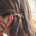 ciite' シーテ バレッタ/ヘアクリップ リボン ヘアクリップ ゴールド FREE