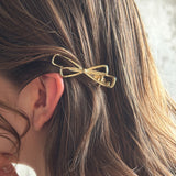 ciite' シーテ バレッタ/ヘアクリップ リボン ヘアクリップ ゴールド FREE