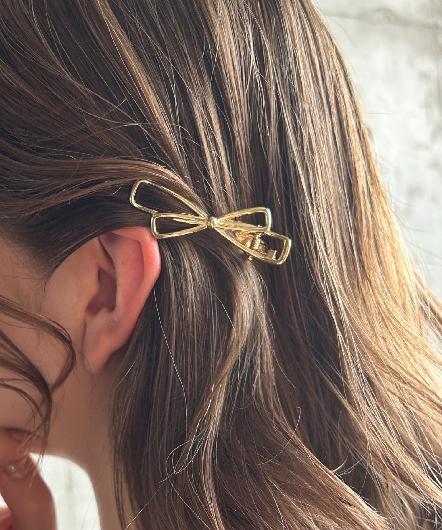 ciite' シーテ バレッタ/ヘアクリップ リボン ヘアクリップ ゴールド FREE