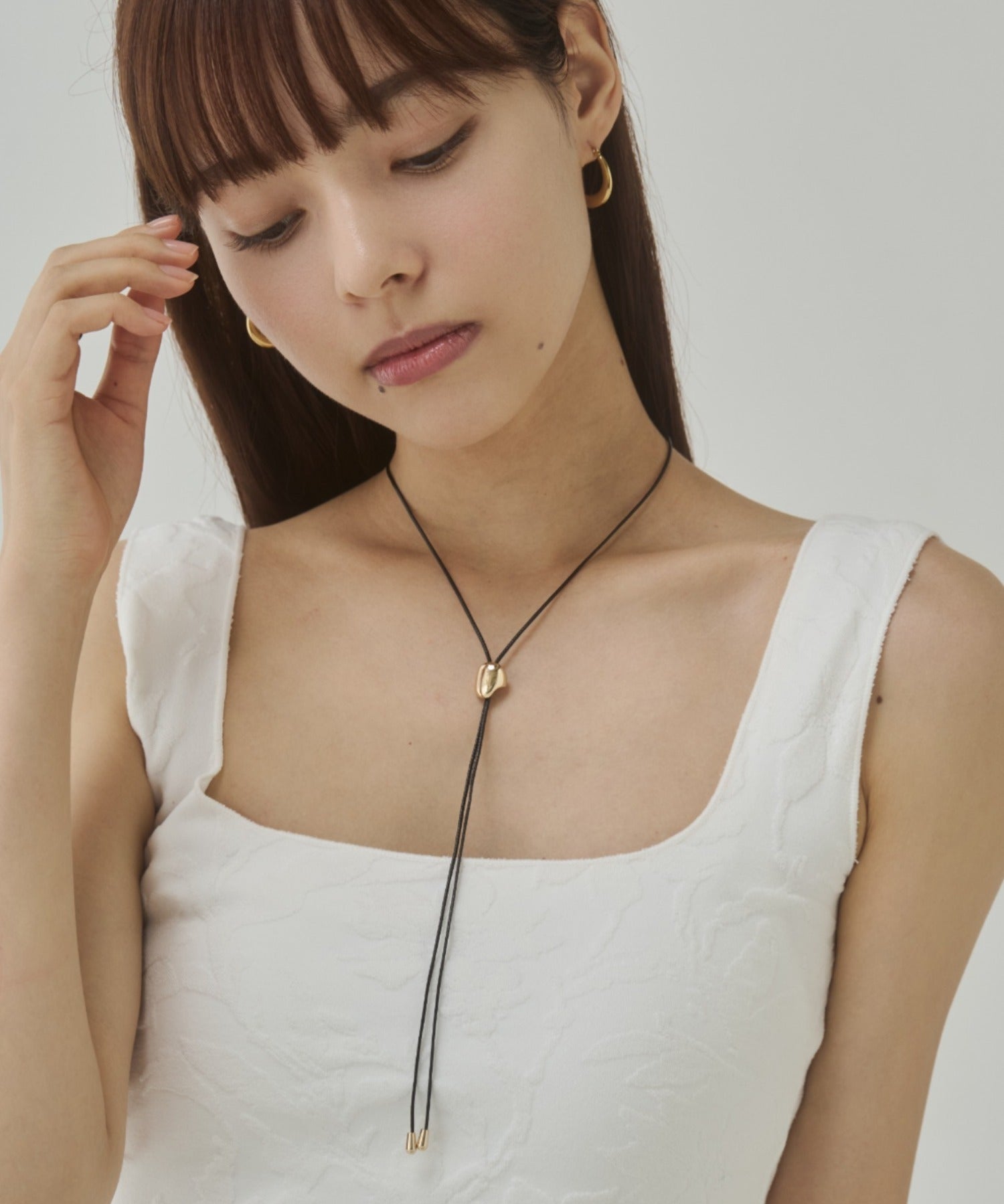 ciite' シーテ ネックレス ループタイ ロングネックレス ゴールド FREE