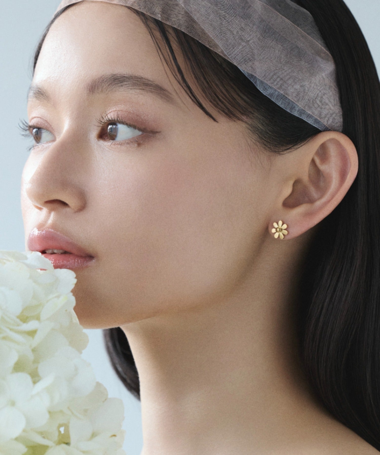 ciite' シーテ ピアス（両耳用） 【 金属アレルギー対応 】 フラワーモチーフピアス サージカルステンレス (両耳用) ゴールド FREE