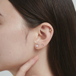 ciite' シーテ ピアス（両耳用） 【 金属アレルギー対応 】 3set pierce / ピアス3セット サージカルステンレス 316L (両耳用) ゴールド FREE