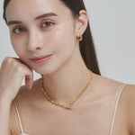 ciite' シーテ ネックレス 【 金属アレルギー対応 】 ニュアンスチェーンネックレス サージカルステンレス ゴールド FREE