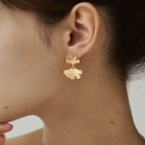 ciite' シーテ ピアス（両耳用） 【 金属アレルギー対応 】フラワーモチーフピアス サージカルステンレス（両耳用） ゴールド FREE