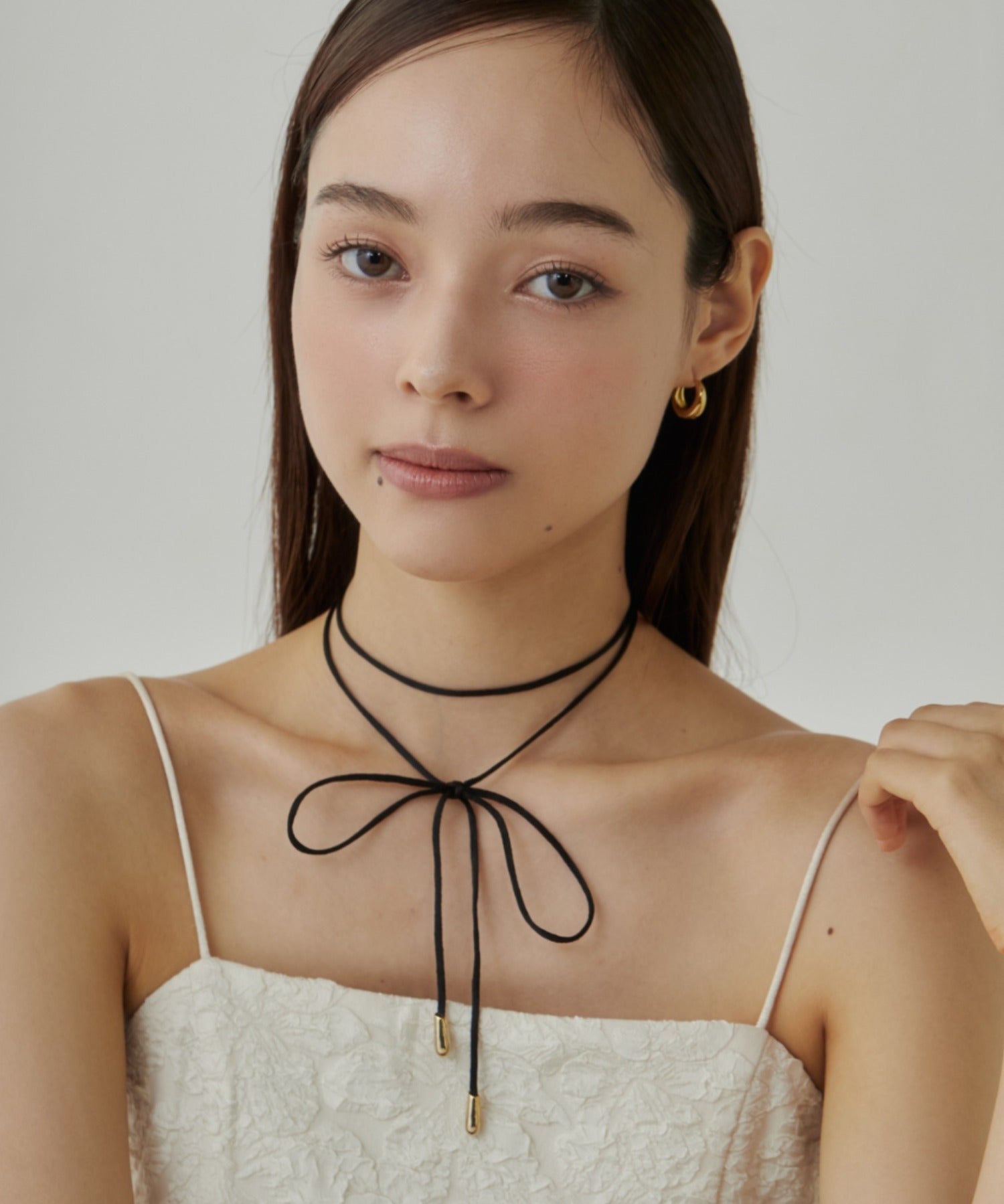 ciite' シーテ チョーカー シンプルコードチョーカー ゴールド FREE