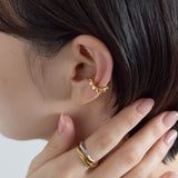 【 金属アレルギー対応 】スタッズイヤーカフ サージカルステンレス（片耳用）