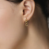 ciite' シーテ ピアス（両耳用） 【 金属アレルギー対応 】 チェーンモチーフピアス サージカルステンレス (両耳用) ゴールド FREE