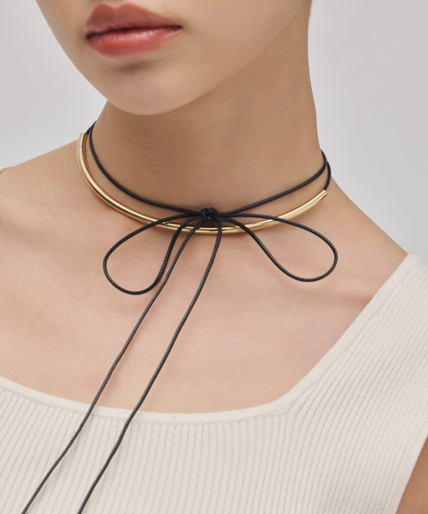 ciite' シーテ チョーカー ラウンド ロングチョーカー / ネックレス ゴールド FREE