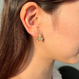 ciite' シーテ ピアス（両耳用） 【 金属アレルギー対応 】 shell butterfly pierce サージカルステンレス 316L (両耳用) ゴールド FREE