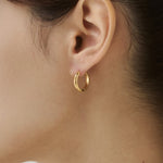 ciite' シーテ ピアス（両耳用） 【 金属アレルギー対応 】 4サイズ展開 シンプルフープピアス サージカルステンレス（両耳用） ゴールド