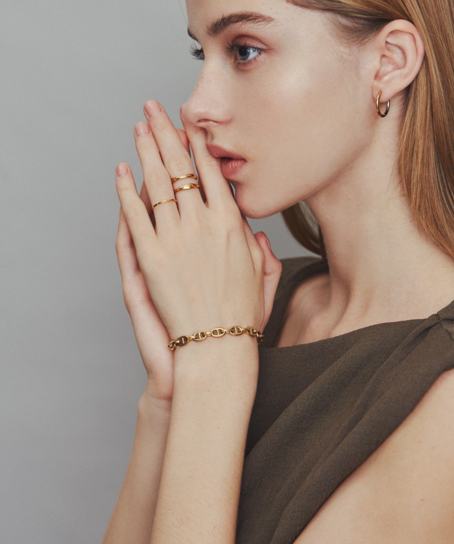 ciite' シーテ ブレスレット 【 金属アレルギー対応 】 チェーンブレスレット サージカルステンレス ゴールド FREE