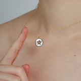 ciite' シーテ ネックレス 【 金属アレルギー対応 】 スターコインネックレス サージカルステンレス ゴールド FREE