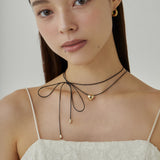 ciite' シーテ ネックレス メタルハートトップ コードチョーカー / ネックレス ゴールド FREE