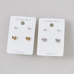 ciite' シーテ ピアス（両耳用） 【 金属アレルギー対応 】 2set pierce / ピアス3セット サージカルステンレス 316L (両耳用) ゴールド FREE