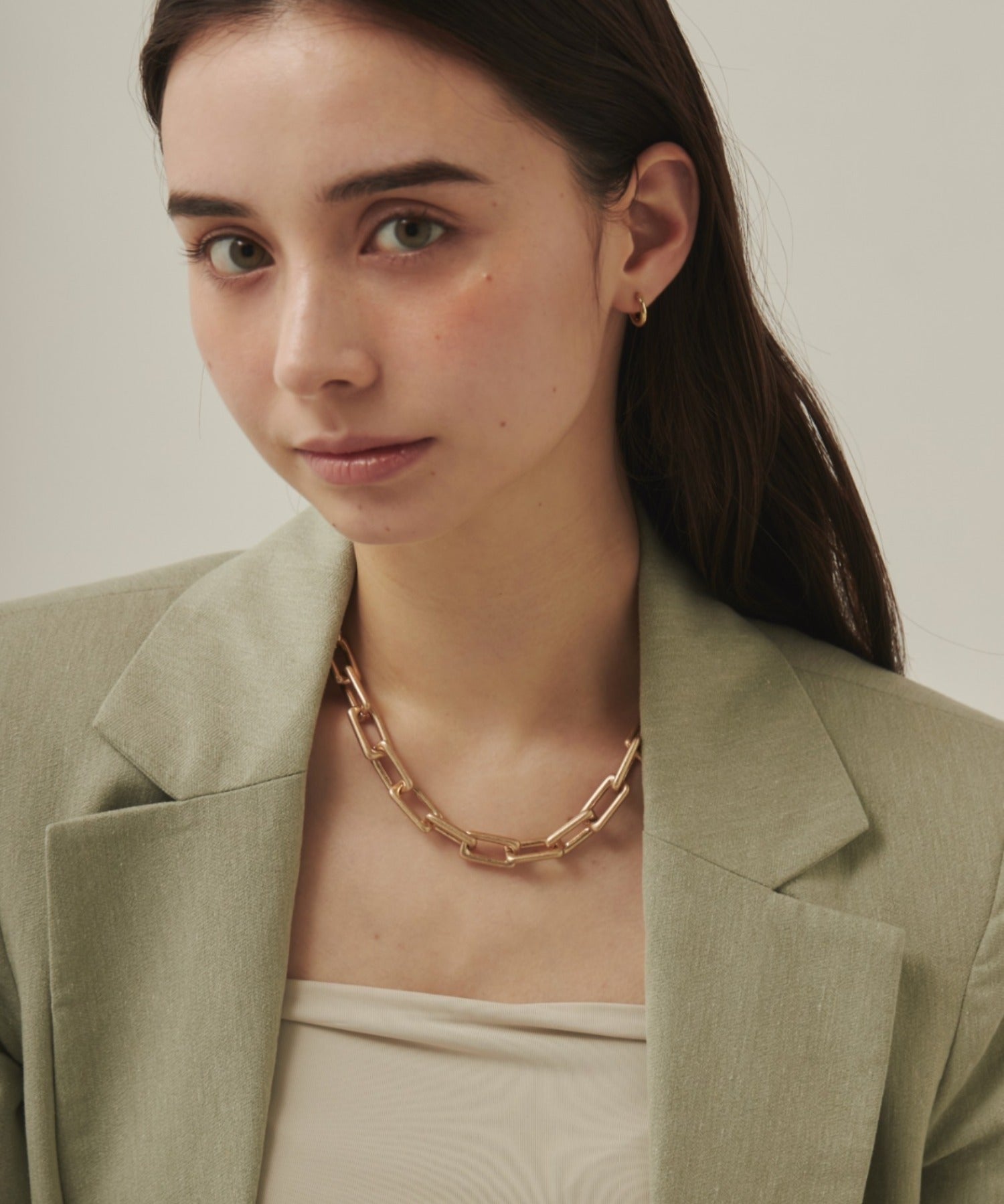 ciite' シーテ ネックレス volume chain necklace / ボリュームチェーン ネックレス ゴールド FREE