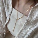 ciite' シーテ ネックレス ボックスチェーンマンテルネックレス ゴールド FREE