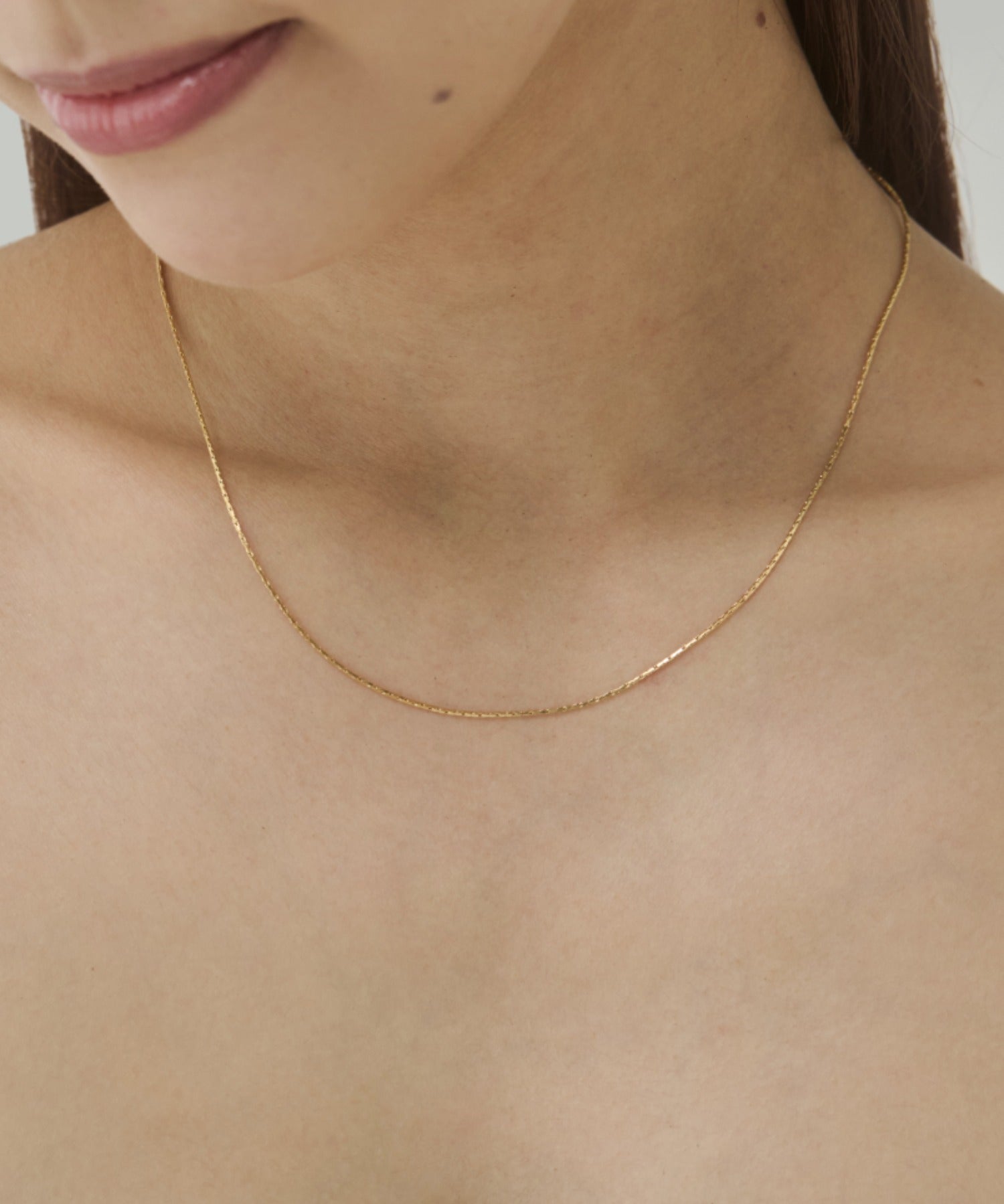 ciite' シーテ ネックレス 【 金属アレルギー対応 】ナローチェーンネックレス サージカルステンレス ゴールド FREE