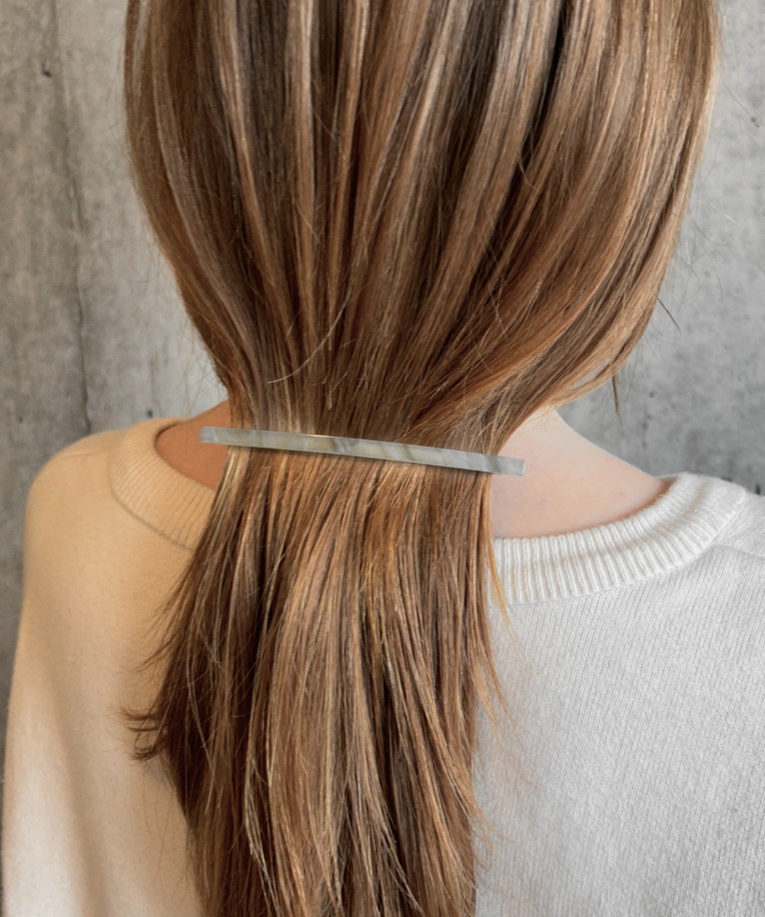 ciite' シーテ ヘアアクセサリー シンプリーバレッタ / simply barrette グレー FREE