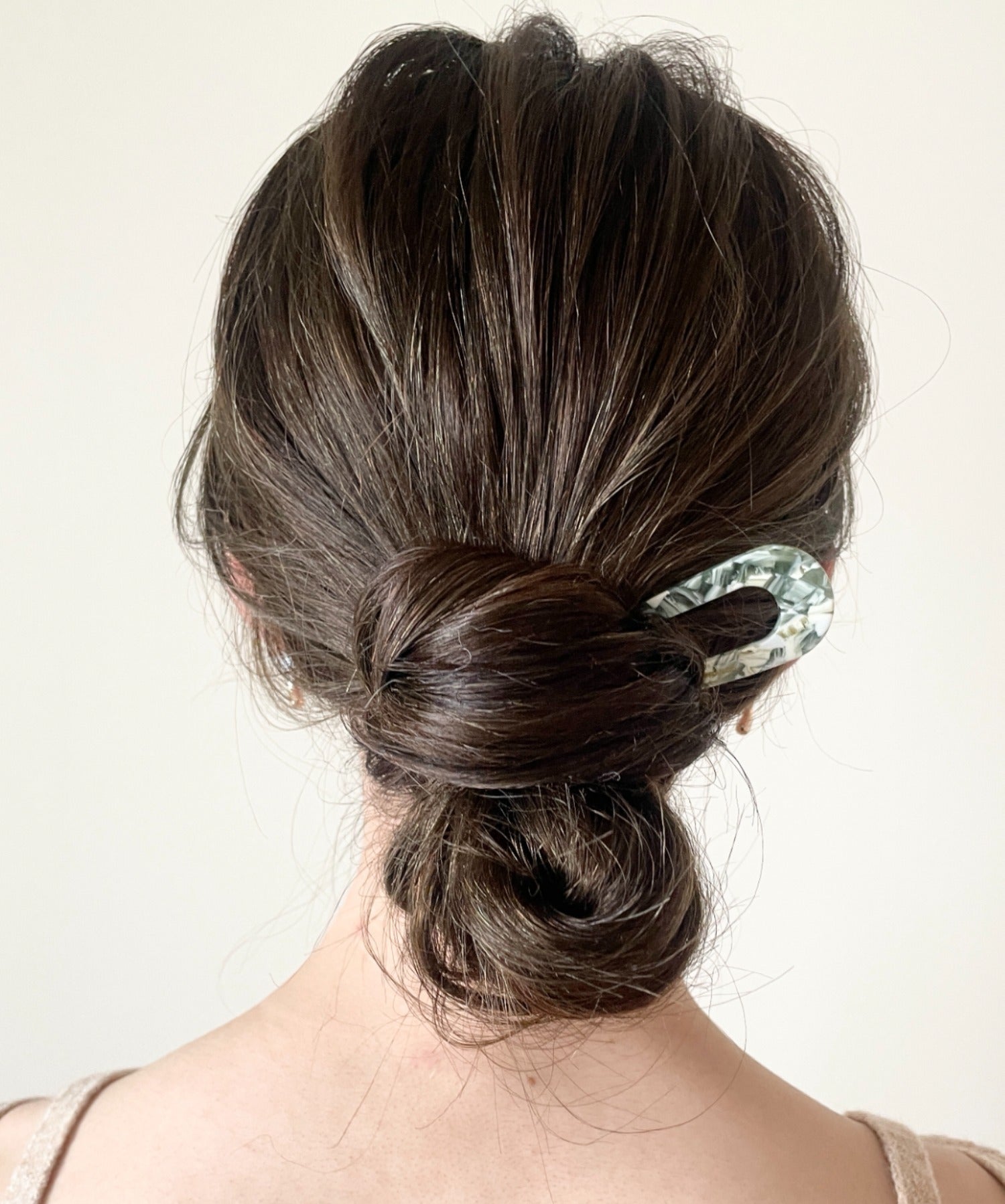 ciite' シーテ その他ヘアアクセサリー マーブルクリアかんざし グリーン FREE