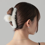 ciite' シーテ バレッタ/ヘアクリップ シフォンビック ヘアクリップ アイボリー FREE