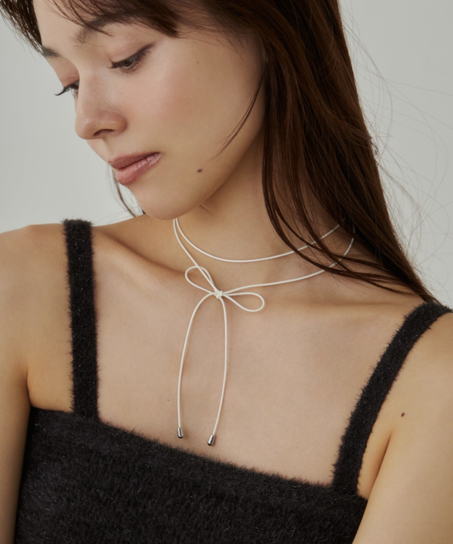 ciite' シーテ ネックレス シンプルコードチョーカー / ネックレス アイボリー FREE