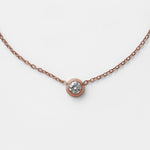 ciite' シーテ ネックレス 【 金属アレルギー対応 】 ブライトストーンネックレス サージカルステンレス ピンクゴールド FREE