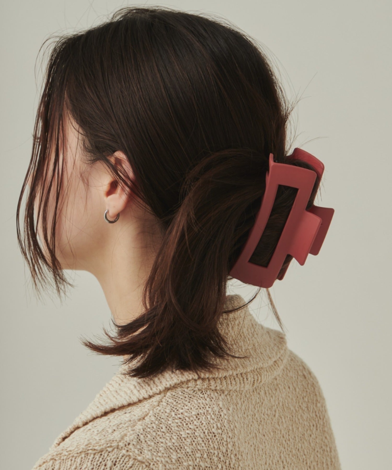 ciite' シーテ ヘアアクセサリー マットデザインヘアクリップ ピンク FREE
