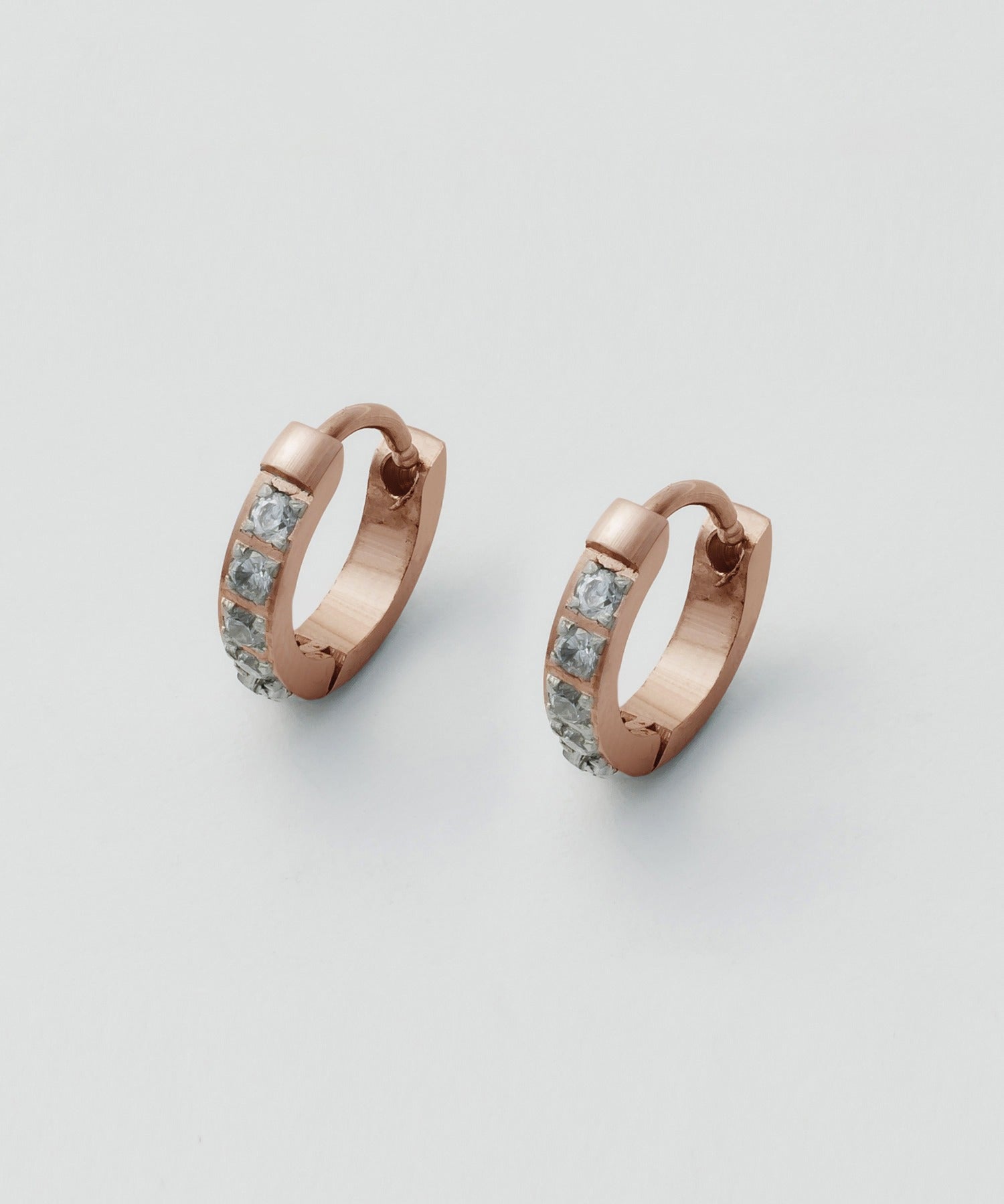 ciite' シーテ ピアス（両耳用） 【 金属アレルギー対応 】 ビジューミニフープピアス サージカルステンレス (両耳用)