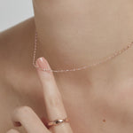 ciite' シーテ ネックレス glitter chain necklace / グリッターチェーンネックレス ピンクゴールド FREE