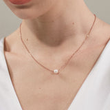 ciite' シーテ ネックレス 【 金属アレルギー対応 】 パールネックレス サージカルステンレス ピンクゴールド FREE