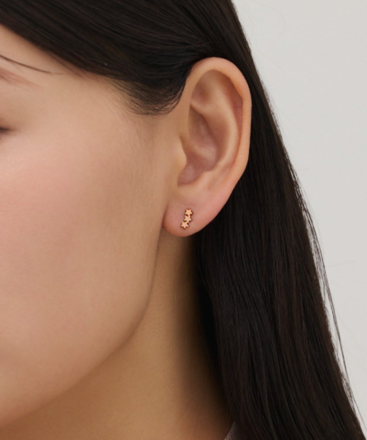 ciite' シーテ ピアス（両耳用） 【 金属アレルギー対応 】 スターピアス サージカルステンレス ピンクゴールド FREE