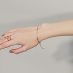 ciite' シーテ ブレスレット simple snake bracelet / シンプルスネークチェーンブレスレット ピンクゴールド FREE