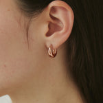 ciite' シーテ ピアス（両耳用） 【 金属アレルギー対応 】 ドロップフープピアス サージカルステンレス (両耳用) ピンクゴールド FREE