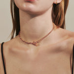 ciite' シーテ ネックレス 【 金属アレルギー対応 】 ニュアンスチェーンネックレス サージカルステンレス ピンクゴールド FREE