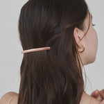 ciite' シーテ バレッタ/ヘアクリップ ロングシンプリー バレッタ ピンクゴールド FREE