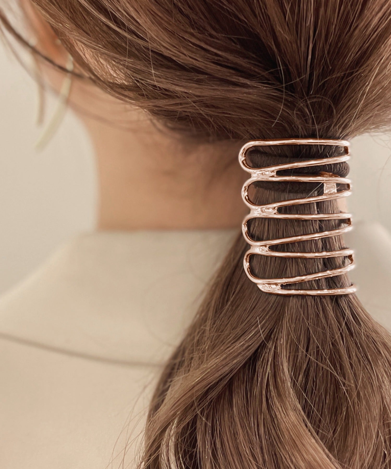 ciite' シーテ ヘアアクセサリー メタルモヨウヘアカフ ピンクゴールド FREE