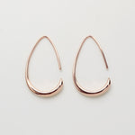 ciite' シーテ ピアス（両耳用） 【 金属アレルギー対応 】 シズクフープピアス サージカルステンレス ピンクゴールド FREE