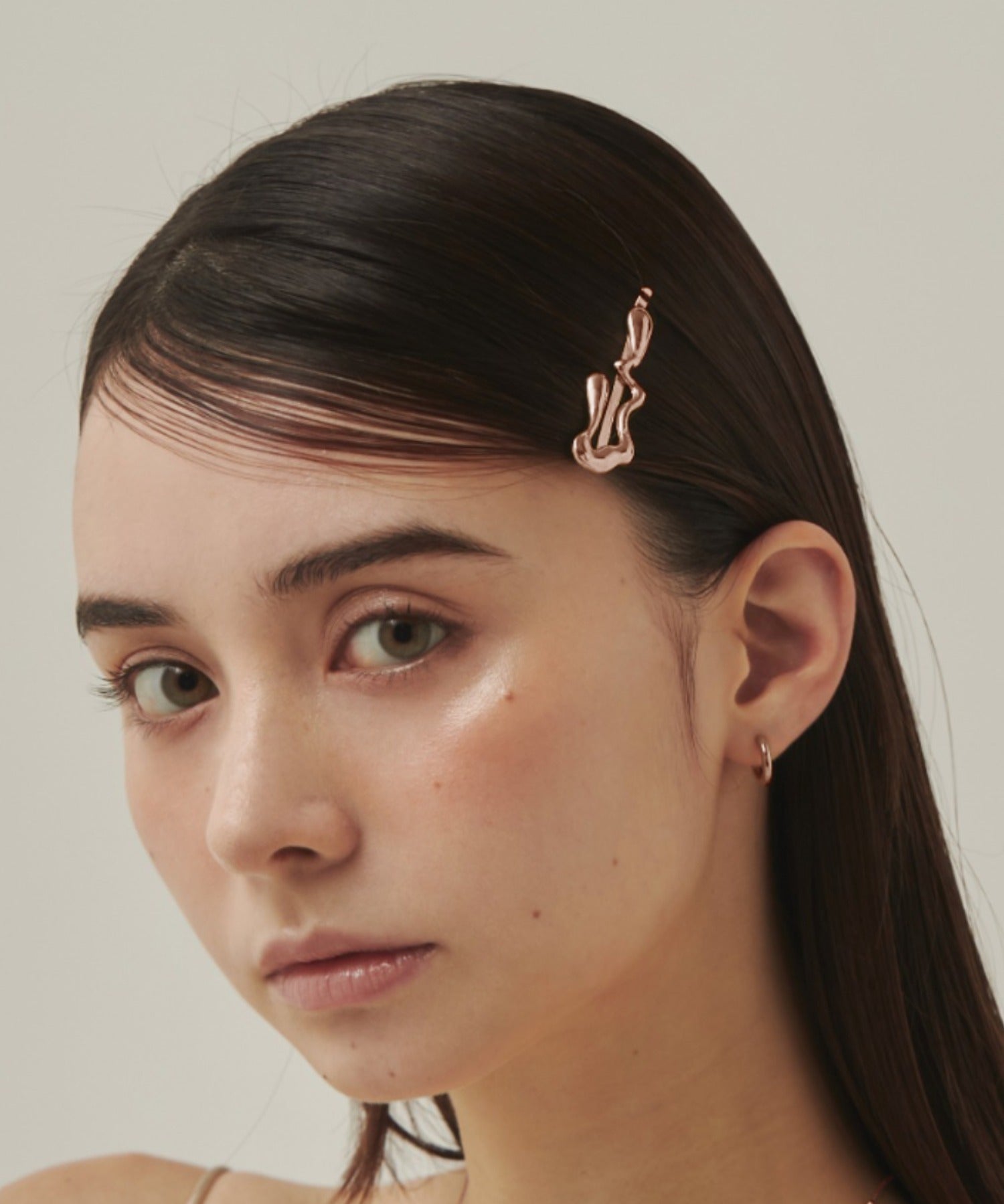 ciite' シーテ ヘアピン ニュアンスデザインヘアピン ピンクゴールド FREE