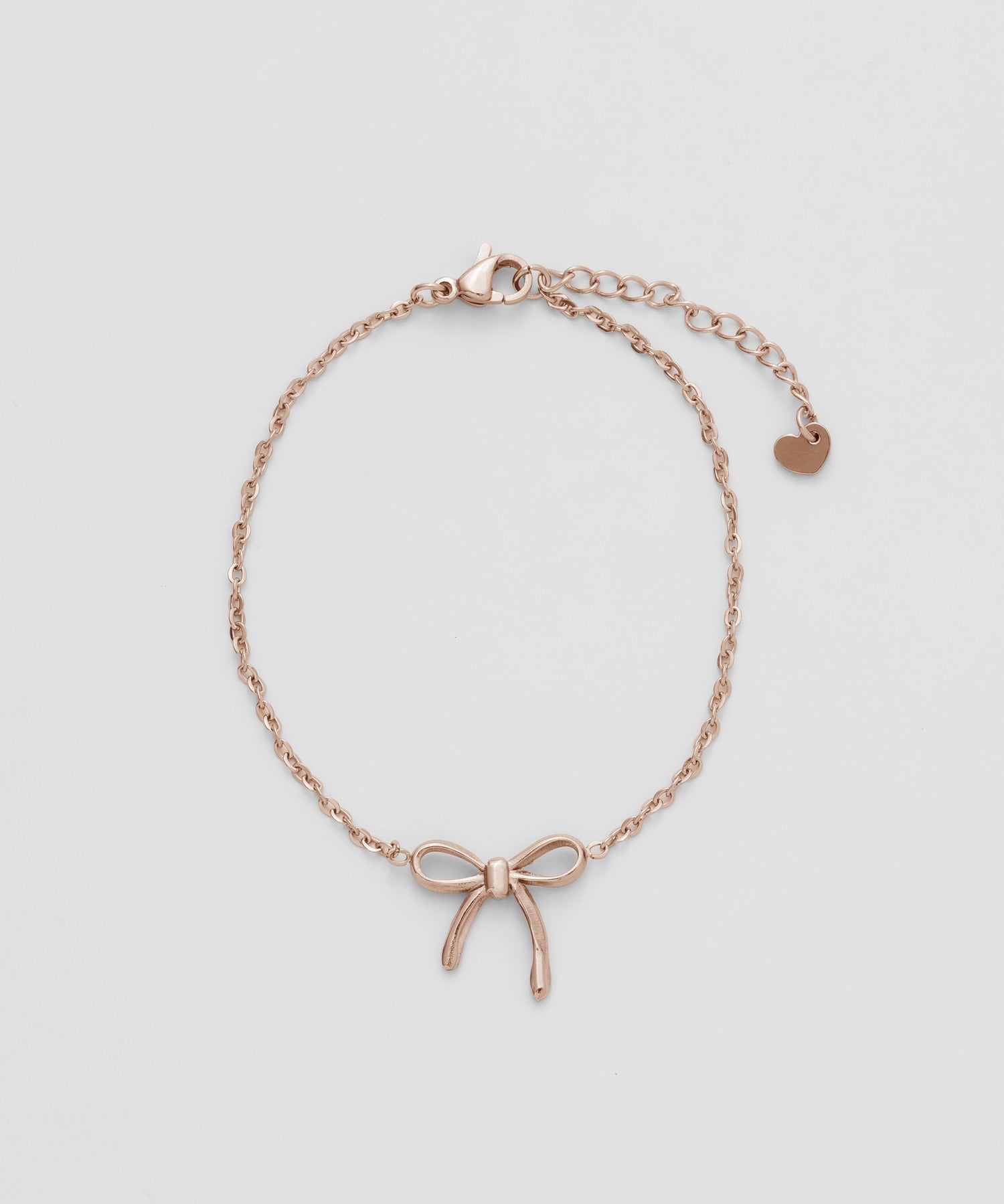 ciite' シーテ ブレスレット 【 金属アレルギー対応 】 シンプルリボン ブレスレット サージカルステンレス ピンクゴールド FREE