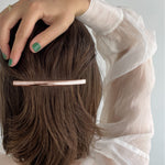 ciite' シーテ バレッタ/ヘアクリップ シンプリーストレートバレッタ ピンクゴールド FREE