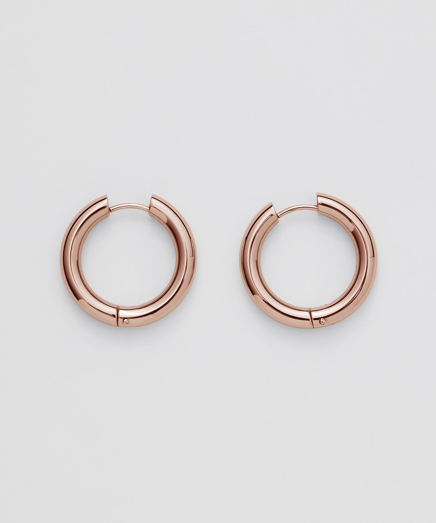 ciite' シーテ ピアス（両耳用） 【 金属アレルギー対応 】 シンプルフープピアス サージカルステンレス (両耳用) ピンクゴールド FREE