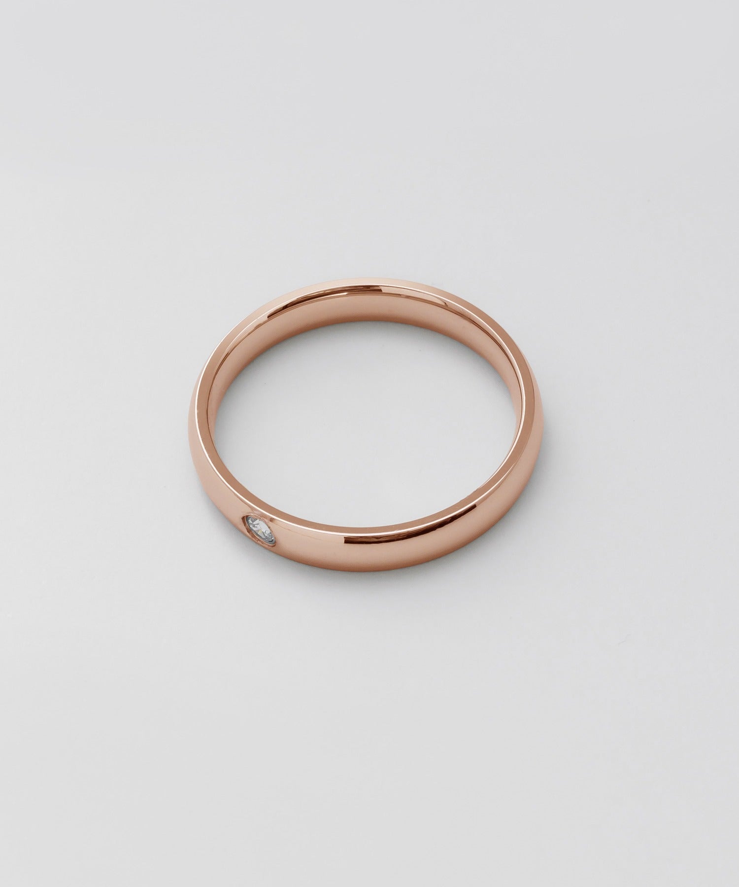 ciite' シーテ リング 【 金属アレルギー対応 】ビジューシンプルリング サージカルステンレス ピンクゴールド