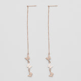 ciite' シーテ ピアス（両耳用） 【 金属アレルギー対応 】 バタフライピアス サージカルステンレス (両耳用) ピンクゴールド FREE