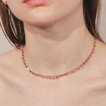 ciite' シーテ ネックレス 【 金属アレルギー対応 】 2連チェーンネックレス サージカルステンレス ピンクゴールド FREE