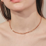 ciite' シーテ ネックレス 【 金属アレルギー対応 】 2連チェーンネックレス サージカルステンレス ピンクゴールド FREE