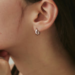 ciite' シーテ ピアス（両耳用） 【 金属アレルギー対応 】 ミニドロップピアス サージカルステンレス (両耳用) ピンクゴールド FREE