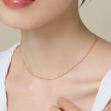ciite' シーテ ネックレス 【 金属アレルギー対応 】 シンプルチェーンネックレス サージカルステンレス ピンクゴールド FREE